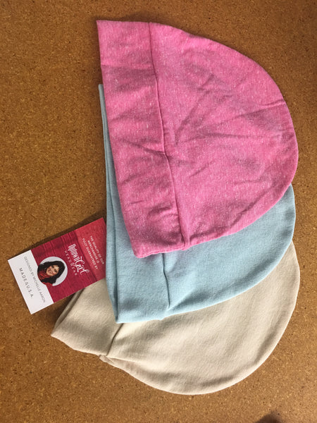 Bundle of Three Comfy Caps For Bald Men and Women. Slightly Irregular - Uptown Girl Headwear