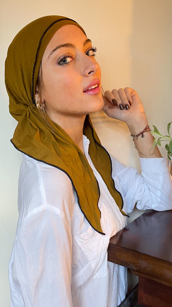 Modern Gift Soft Lightweight  Pre-Tied Head Wrap Hair Scarf Hijab Tichel for Women Who Cover Their Hair
