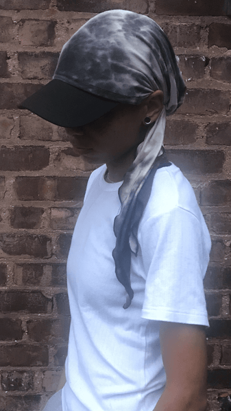 Grey Tie Dye Sun Visor Hat To Help Provide Protection From The Shade - Uptown Girl Headwear