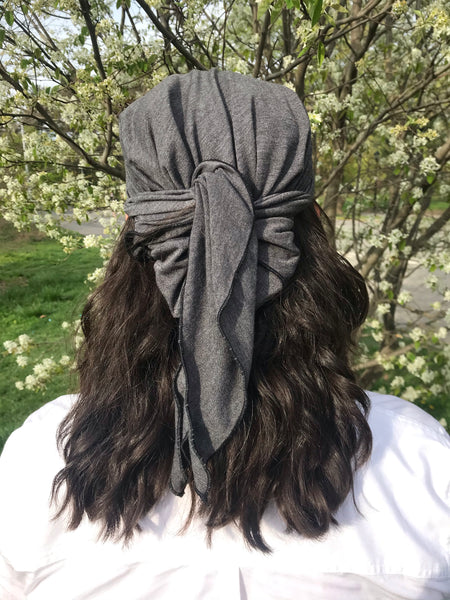 Vintage Style Head Scarf | With Sparkly Design | Headwear For Women Dressy Formal Fancy Pre-Tied Hair Scarf | Made in USA