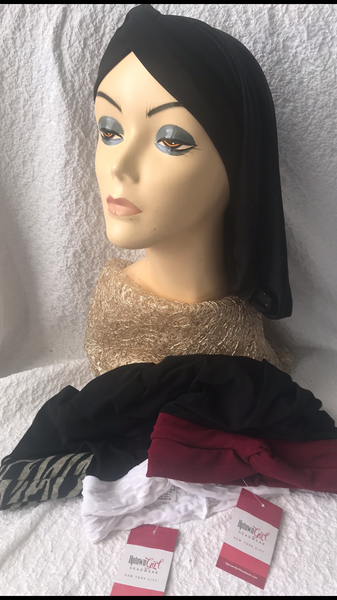 Gift For Her Bundle of 4 Classic Snood Turban Tichels - Uptown Girl Headwear