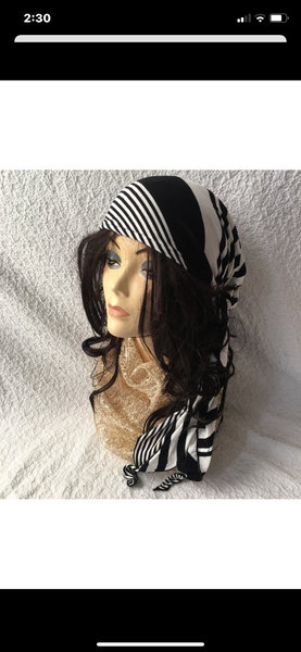 Music Piano Theme Pre Tied Head Scarf | Made in USA by Uptown Girl Headwear