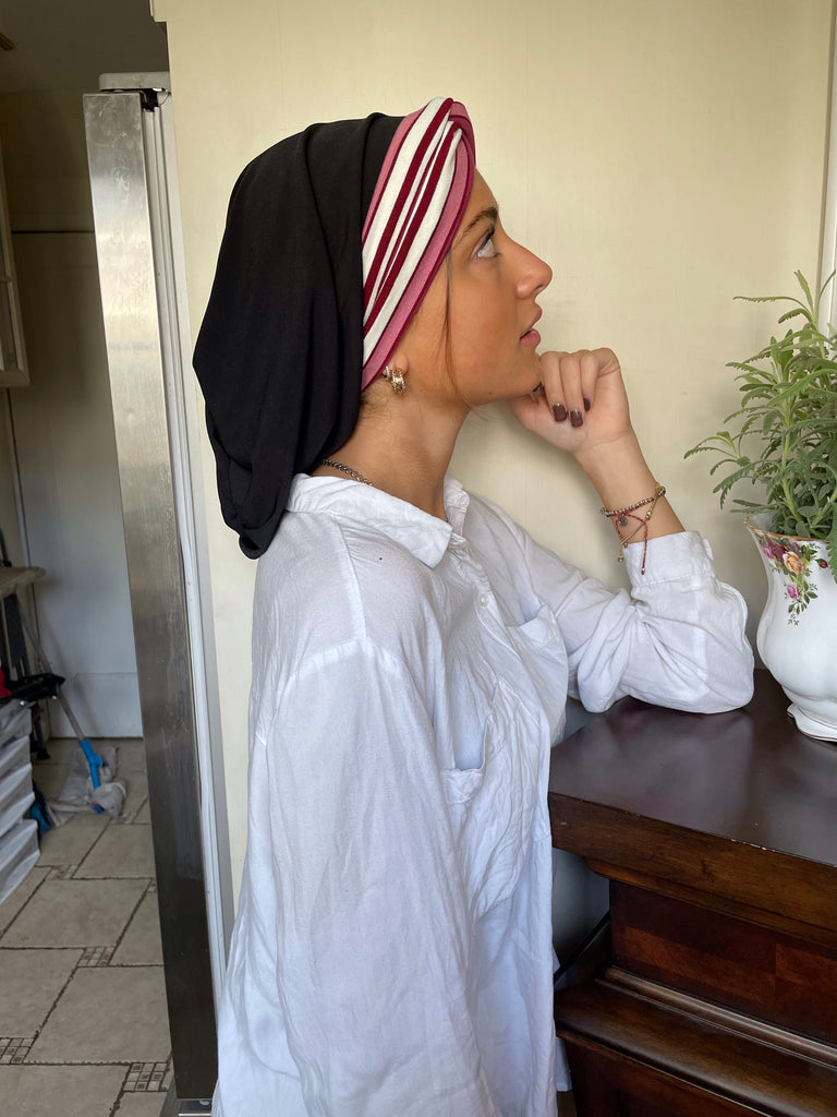 Uptown Girl Headwear White Head Scarf Snood Hijab Tichel for Jewish Muslim and Christian Women | Made in USA White Lycra