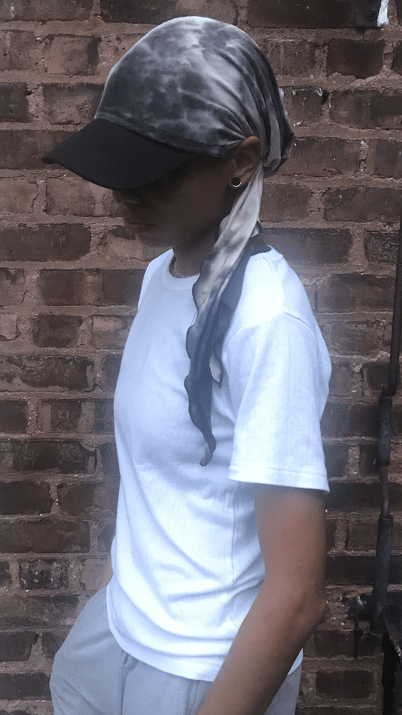 Grey Tie Dye Sun Visor Hat To Help Provide Protection From The Shade - Uptown Girl Headwear