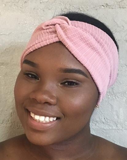 Nude Pink Turban Twist Fashion Headband For Applying Make Up - Uptown Girl Headwear