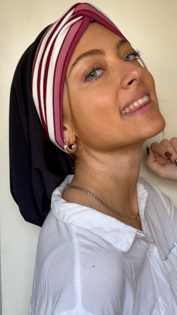 Uptown Girl Headwear White Head Scarf Snood Hijab Tichel for Jewish Muslim and Christian Women | Made in USA White Lycra