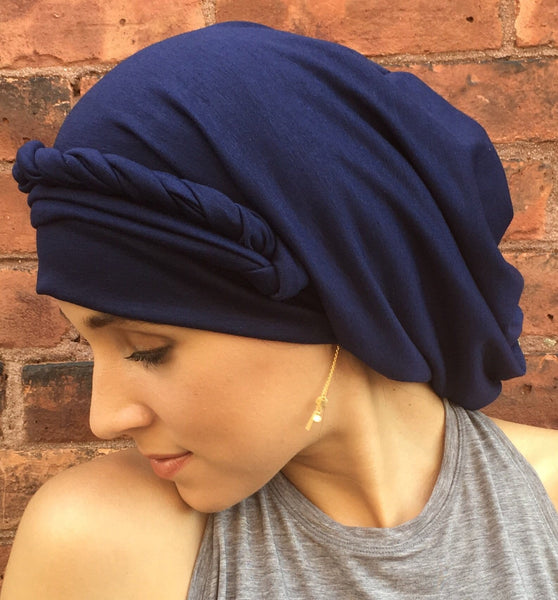 Wrap Around Head Scarf Hijab Boho Chic For Women in 4 colors - Uptown Girl Headwear