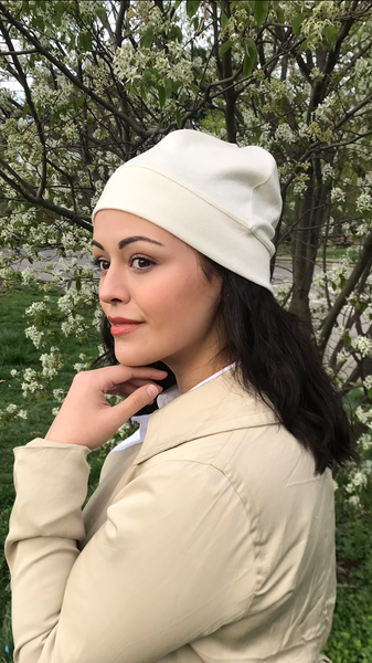Volumizer For Head Scarf | Organic Cotton Hat | Rustic Style Casual Cap | Made in USA | Tagless Unisex For Sport For Sleep For Lining A Helmet or Scarf