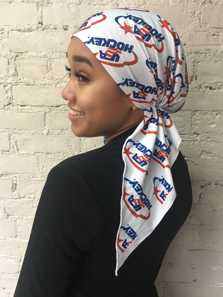 Tie Back Cap Sport Style Durag Pre Tied Headscarf Hairwrap Head Cover - Uptown Girl Headwear