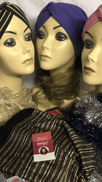 Group and Bundle Of Four Snood Turban Hijab - Uptown Girl Headwear