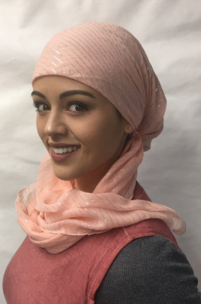 Popular Cotton Pre Tied Headscarf Slip On Style Hair Net Bandana Hijab Chemo Head Scarf For Jewish Christian Muslim African Women - Uptown Girl Headwear