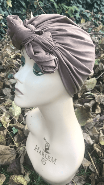 Pre Tied Head Scarf. Suede Style For Women To Cover & Conceal Hair. Made in USA - Uptown Girl Headwear