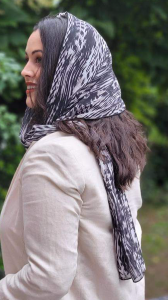 Oblong Head or Neck Scarf. Made in USA