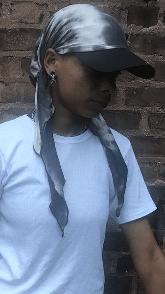 Grey Tie Dye Sun Visor Hat To Help Provide Protection From The Shade - Uptown Girl Headwear