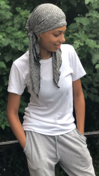 Grey Headcovering Hair Scarf For Women