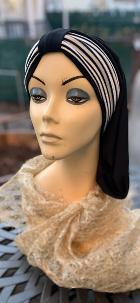 Black Turban Snood