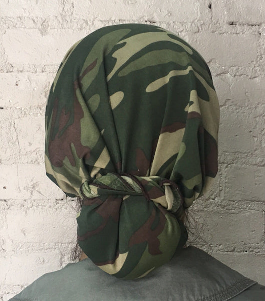 Camouflage Military Pre Tied Head Wrap Fashion Scarf Hair cover for men and Women - Uptown Girl Headwear