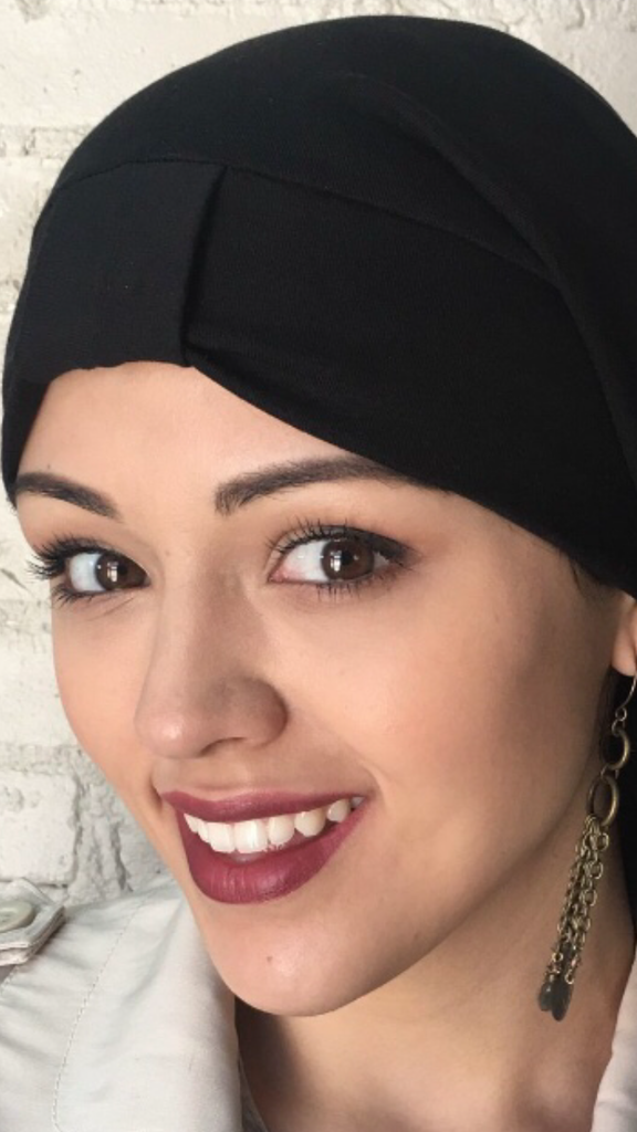Black headcover turban for women