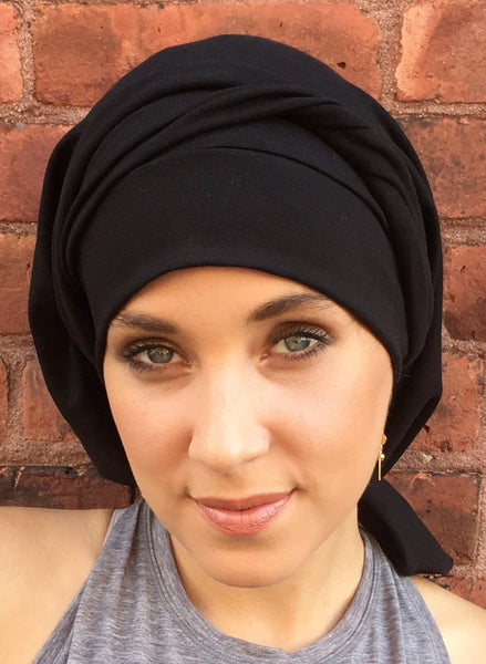 Wrap Around Head Scarf Hijab Boho Chic For Women in 4 colors - Uptown Girl Headwear