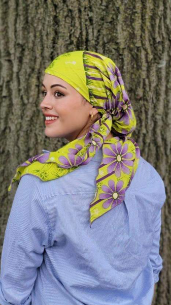Lightweight 100% Cotton Hair Cover | Tie Back Cap Breathable Head Wrap To Cover and Conceal Your Hair Tichel Hijab | Made in USA