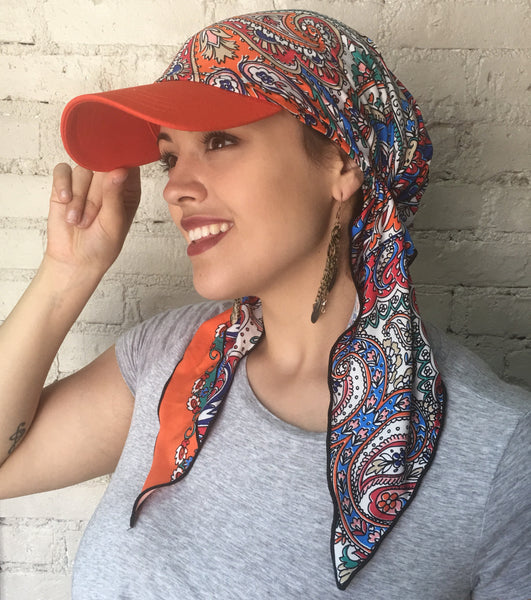 Sun Visor Hijab Head Scarf Hair Wrap For Women - Uptown Girl Headwear