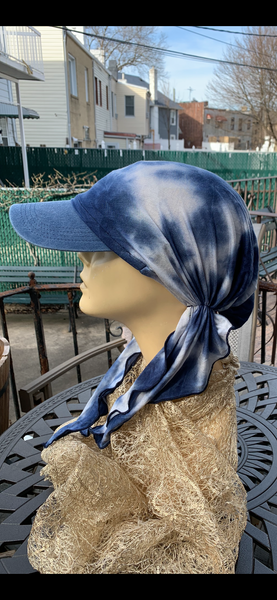 Tie Dye Sun Visor Headscarf Hijab Hat To Cover and Conceal Your Hair In The Sun Baseball Cap