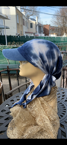 Tie Dye Sun Visor Headscarf Hijab Hat To Cover and Conceal Your Hair In The Sun Baseball Cap