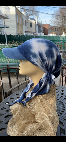 Tie Dye Sun Visor Headscarf Hijab Hat To Cover and Conceal Your Hair In The Sun Baseball Cap