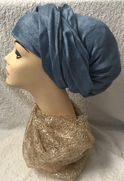 Sparkling Head Scarf Tichel Hijab Hair Wrap For The Holidays in 8 Great Color Choices - Uptown Girl Headwear