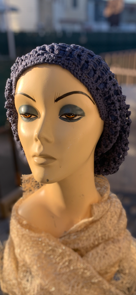 Hand Crocheted Net Snood