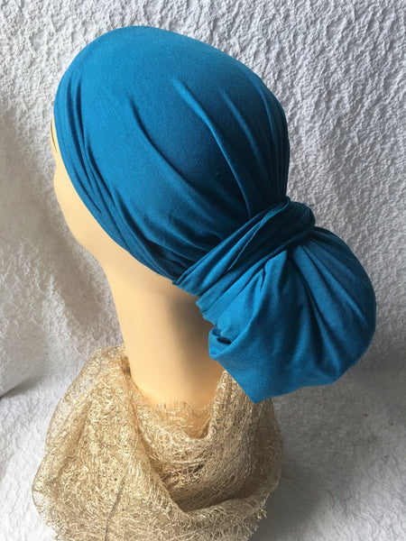 Pre Tied Head Boyfriend Girlfriend Personal Gift Hair Scarf  Made From Sustainable Hemp Fabric Made in USA - Uptown Girl Headwear